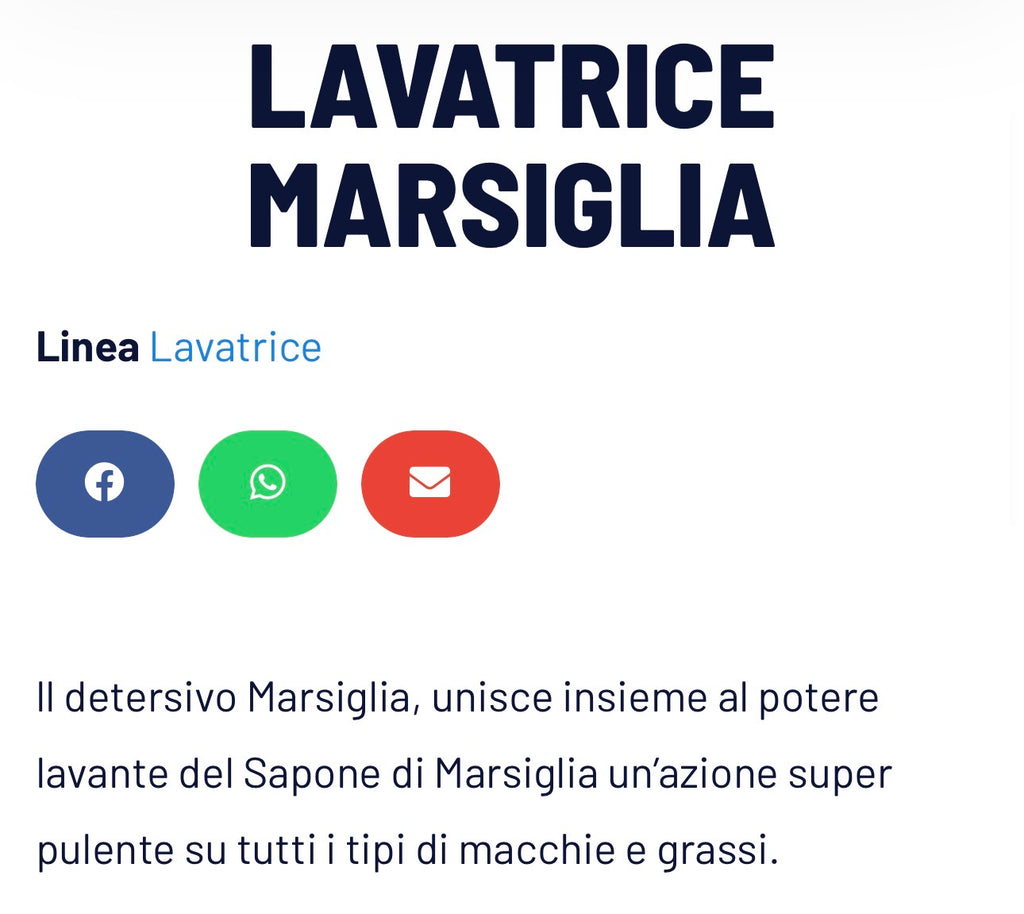 DETERSIVO MARSIGLIA 2,10€ AL KG