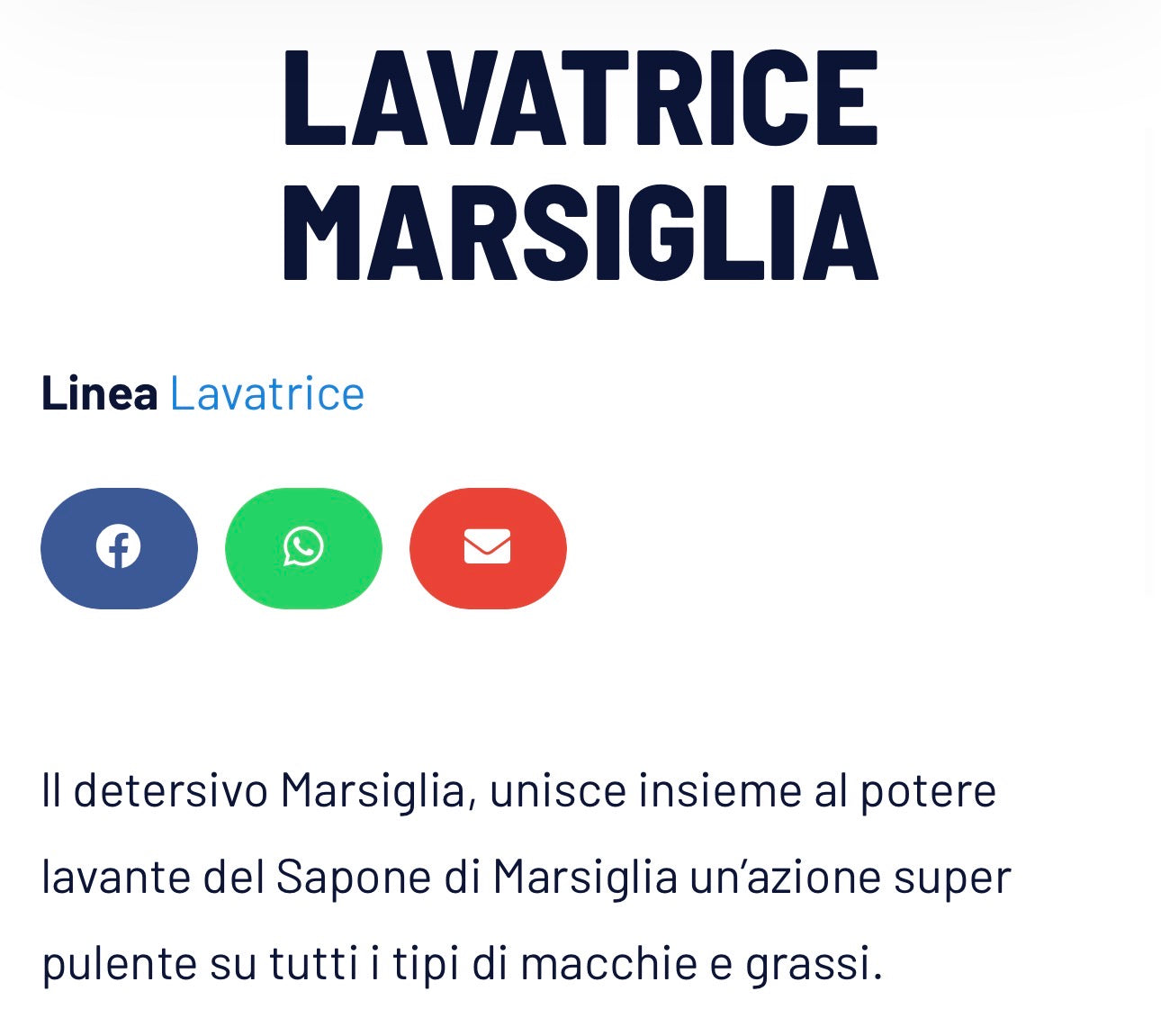 DETERSIVO MARSIGLIA 2,10€ AL KG
