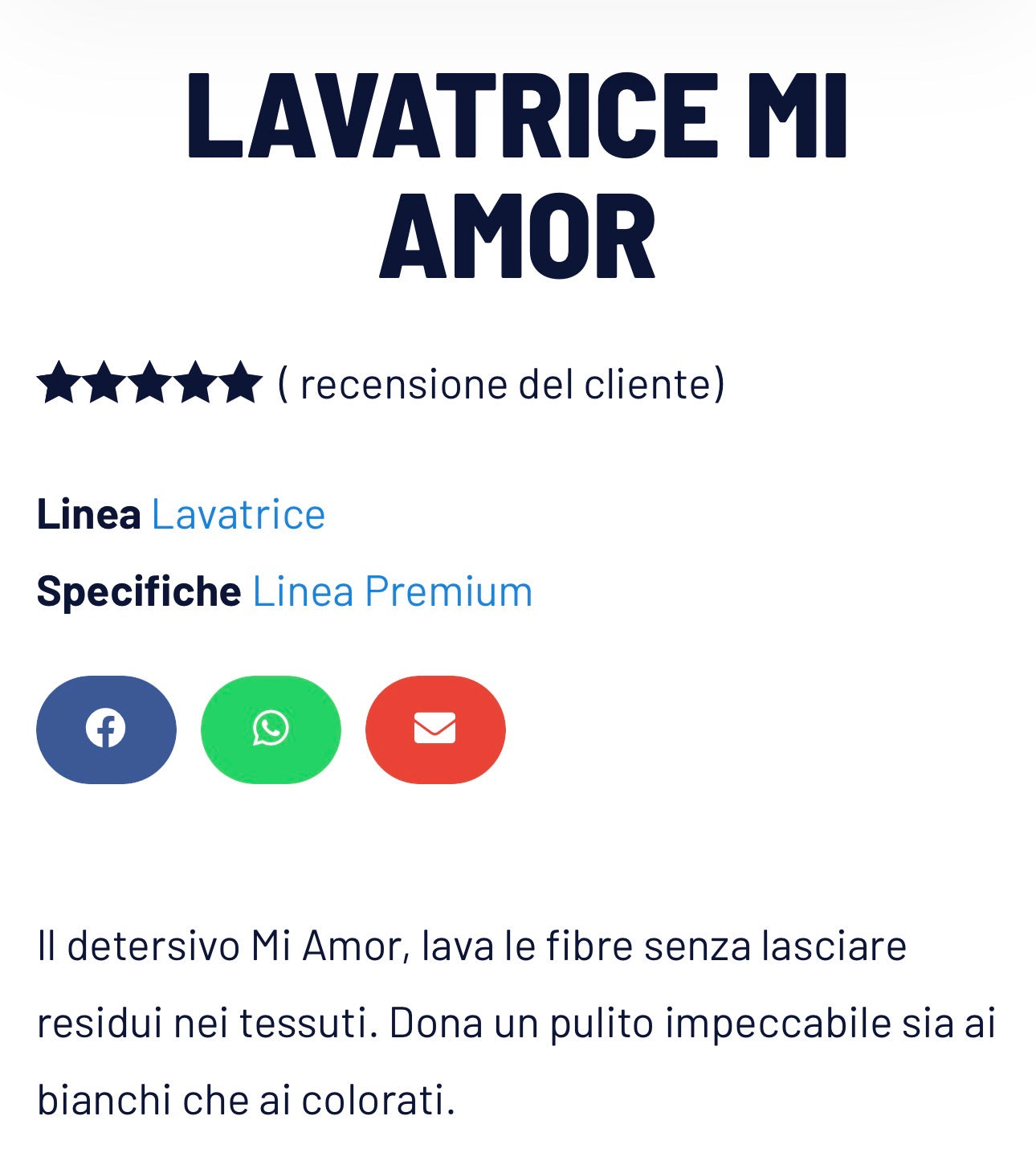 DETERSIVO MI AMOR 2,10€ AL KG