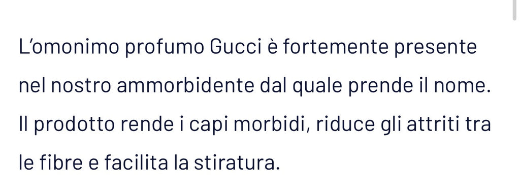 AMMORBIDENTE GUCCI 1,90€ al kg.