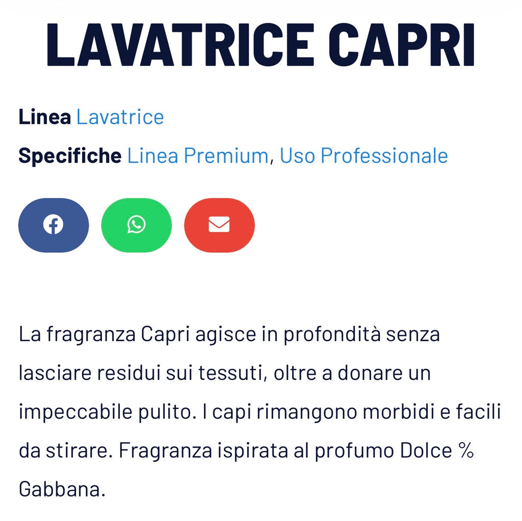 DETERSIVO CAPRI 2,10€ AL KG