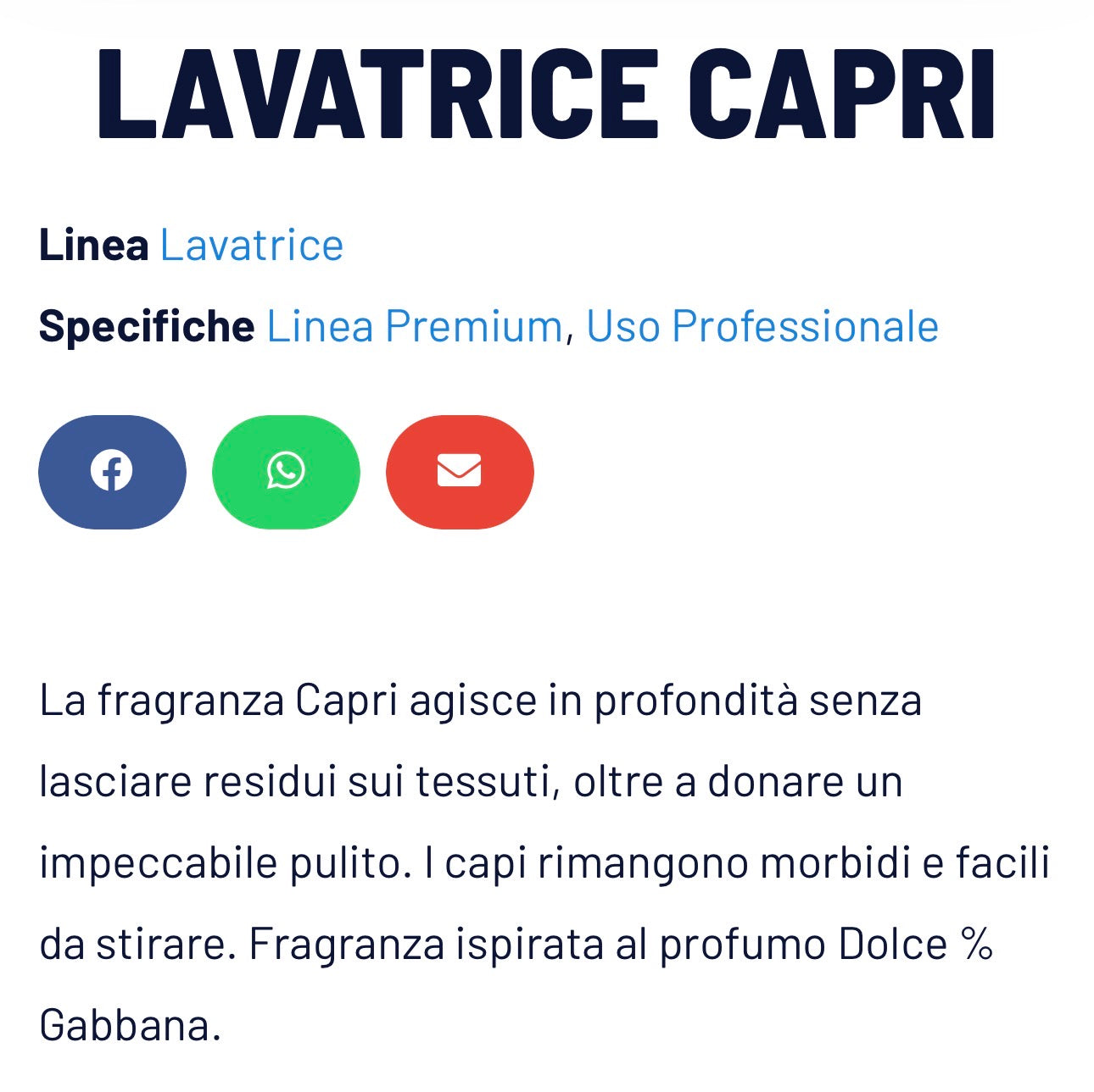 DETERSIVO CAPRI 2,10€ AL KG