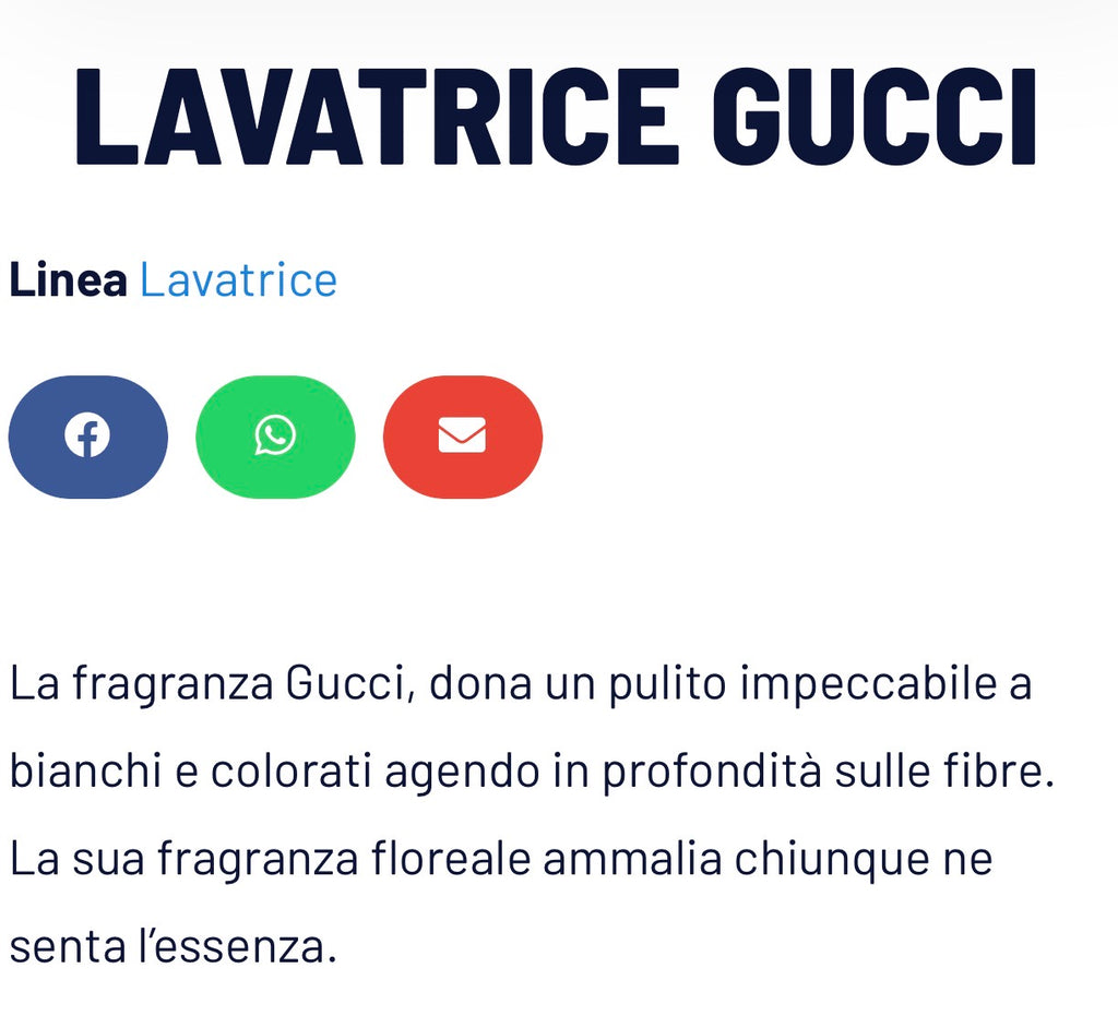 DETERSIVO GUCCI 2,10€ AL KG