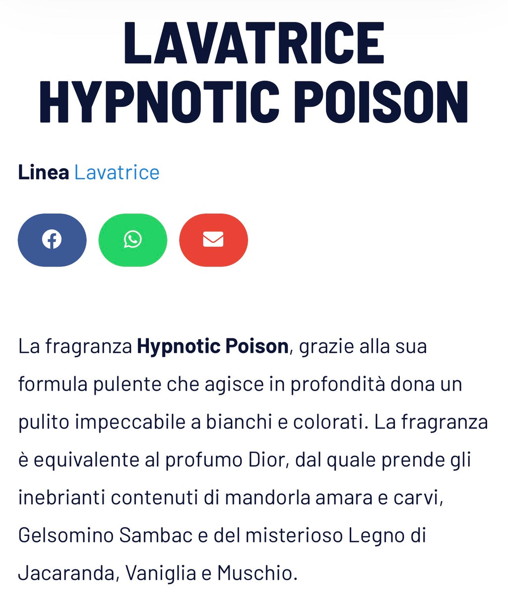 DETERSIVO HYPNOTIC POISON 2,10€ AL KG
